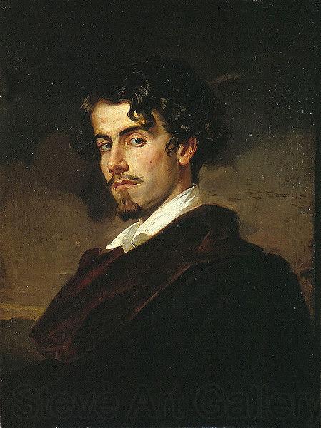 Valeriano Dominguez Becquer Bastida portrait of Gustavo Adolfo Becquer